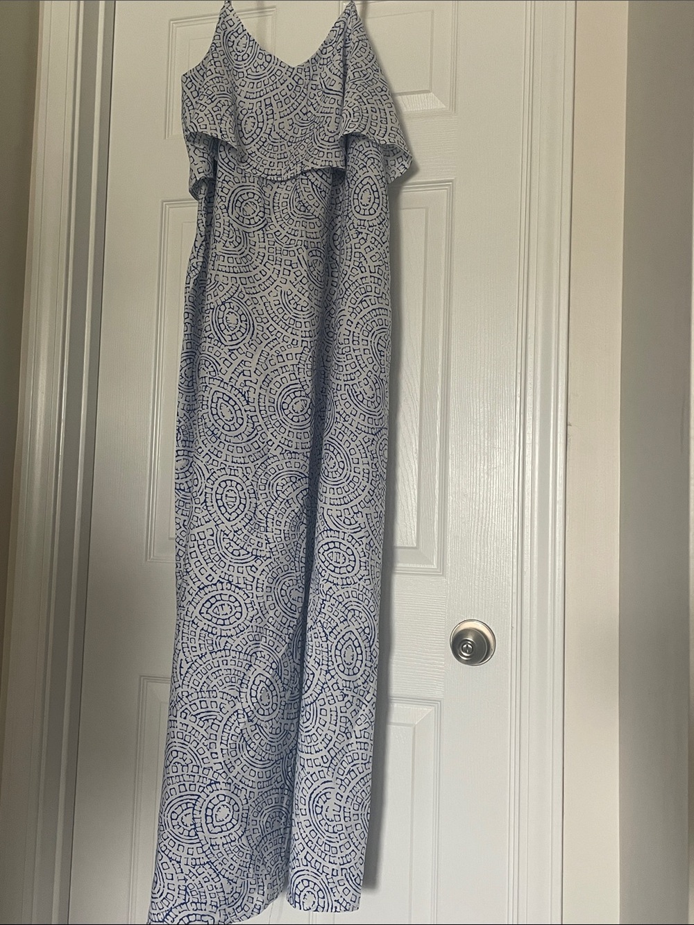 Blue & White Maternity Dress